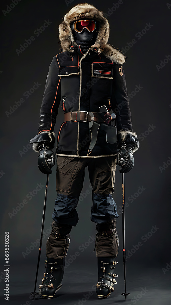 Exquisite Bespoke Ski Outfit Tailored with Fine Craftsmanship