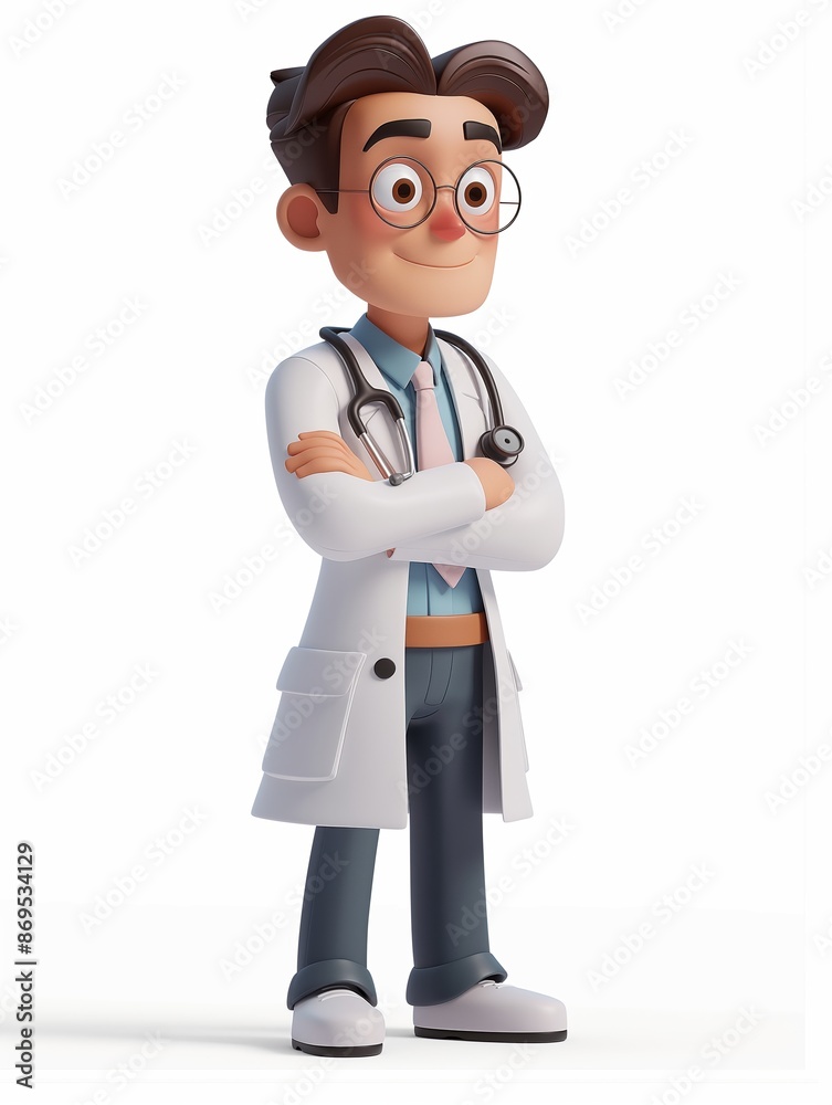 Veterinarian male wearing veterinarian uniform, Full body character, 3D render illustration, Clip Art, veterinary, healthcare, isolated on white background Veterinarian male wearing veterinarian uniform, Full body character, 3D render illustration, Clip Art, veterinary, healthcare, isolated on white background