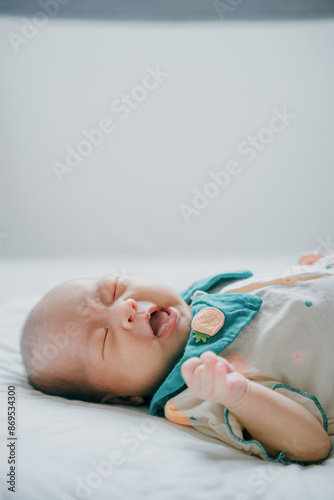 1-month-old Asian newborn girl