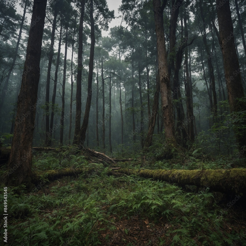 Fototapeta premium Analyze the impact of deforestation on the clairvoyant abilities of forest-dwelling animals.