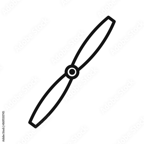 airscrew icon Black line art vector