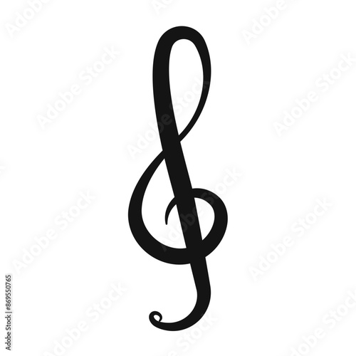 alto clef icon Black line art vector
