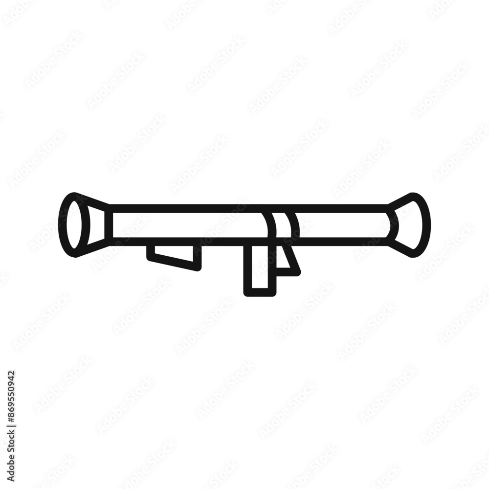 bazooka icon Black line art vector bazooka icon Black line art vector