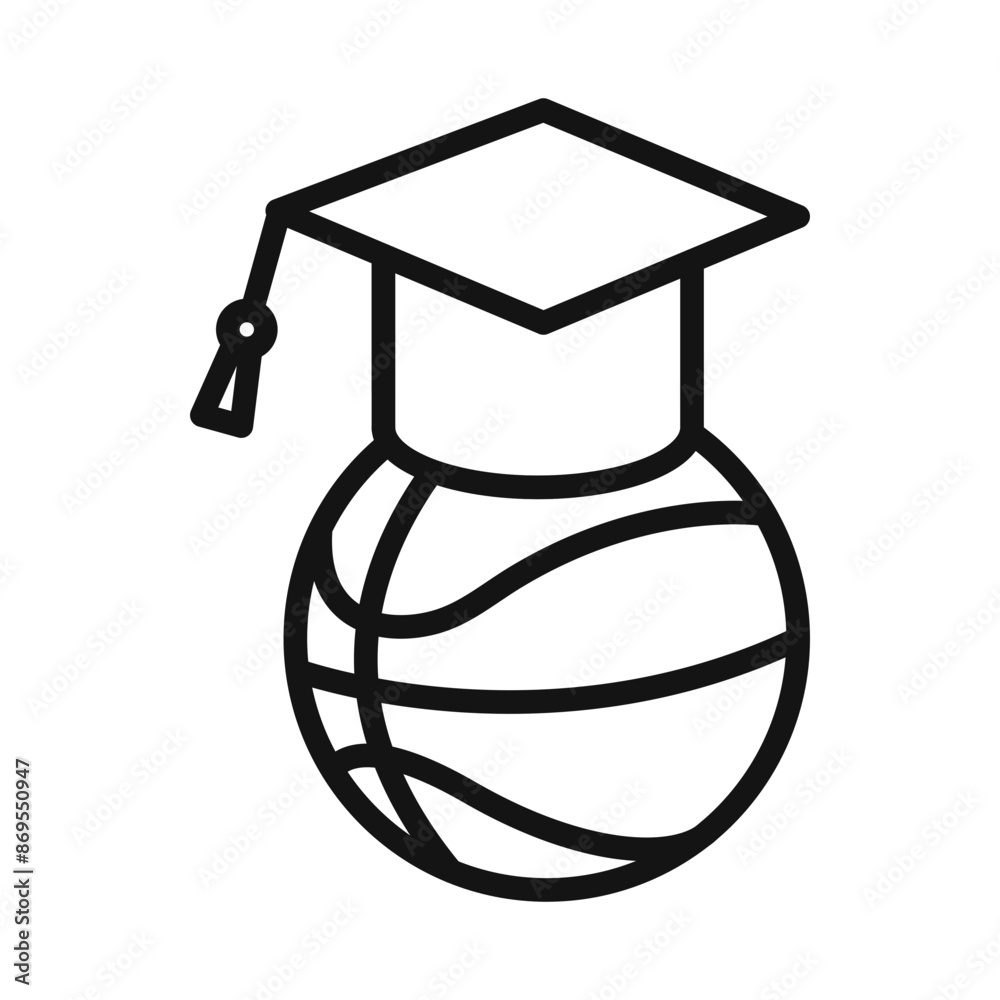 Basketball training icon Black line art vector Basketball training icon Black line art vector