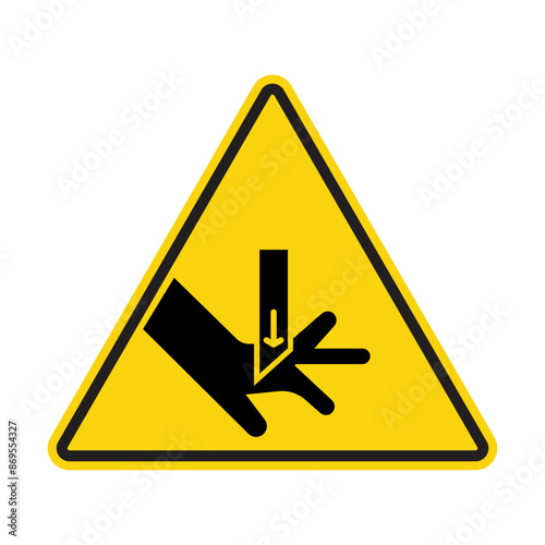 safety hand icon Black line art vector