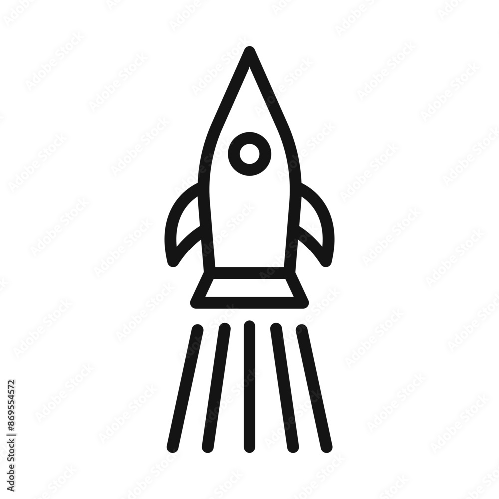 startup icon Black line art vector startup icon Black line art vector