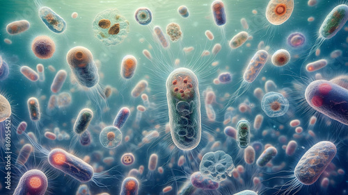 3d rendered illustration of a bacteria © PETER29654