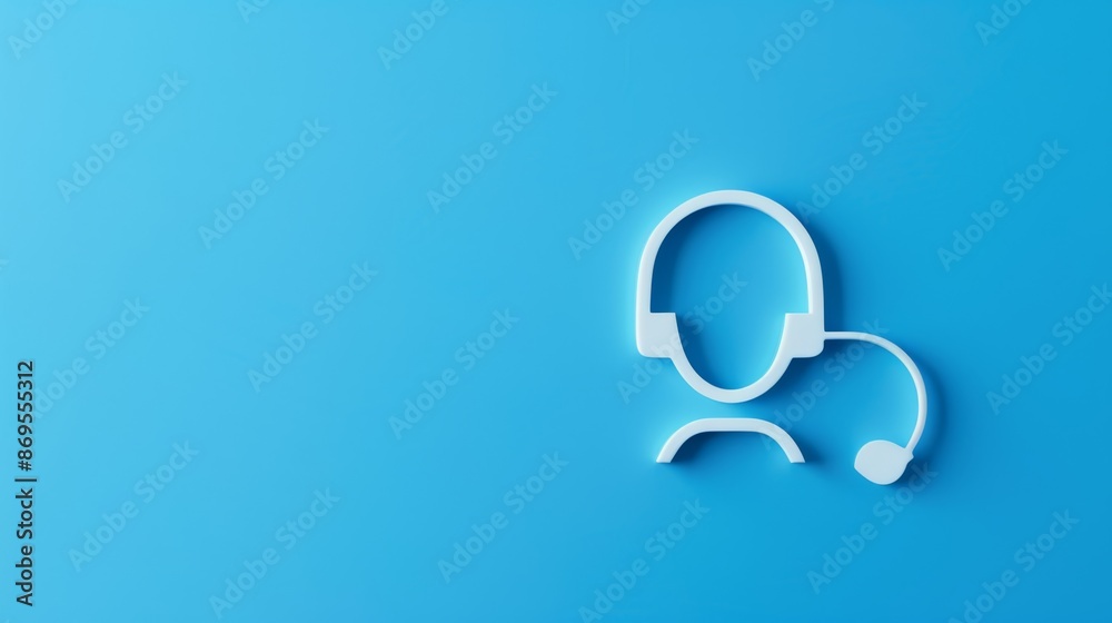 Minimalist Customer Support Concept Art with 24/7 Availability Symbols in Bright Colors for Text Overlay Design Minimalist Customer Support Concept Art with 24/7 Availability Symbols in Bright Colors for Text Overlay Design