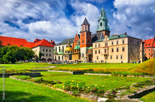 The historic castle in Krakow. Poland