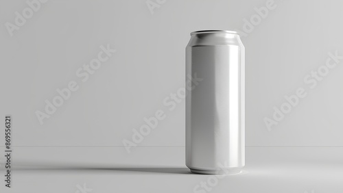 350ml Energy Drink Soda Can Mockup Template