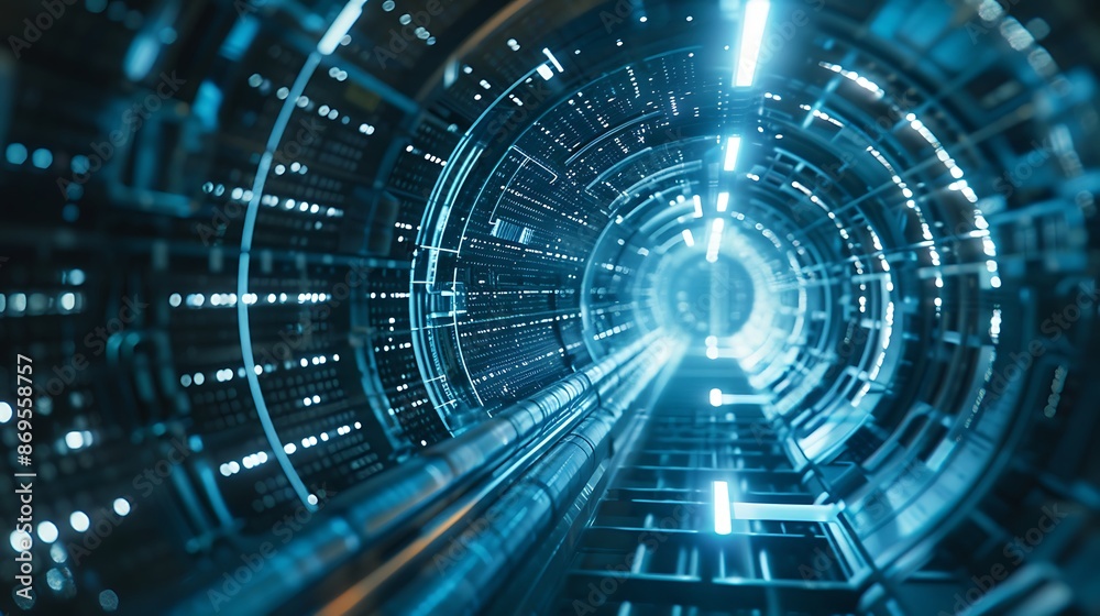 Futuristic Tunnel of Light Futuristic Tunnel of Light