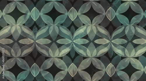 dark grey and jade seamless, geometric design with a subtle gradient in the background 