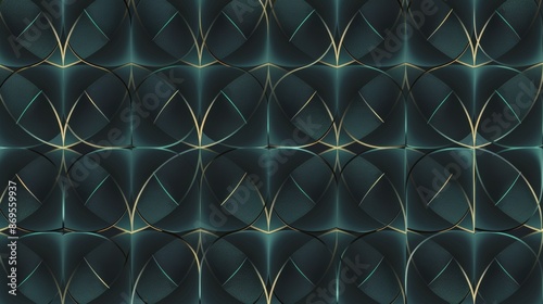 dark grey and jade seamless, geometric design with a subtle gradient in the background 