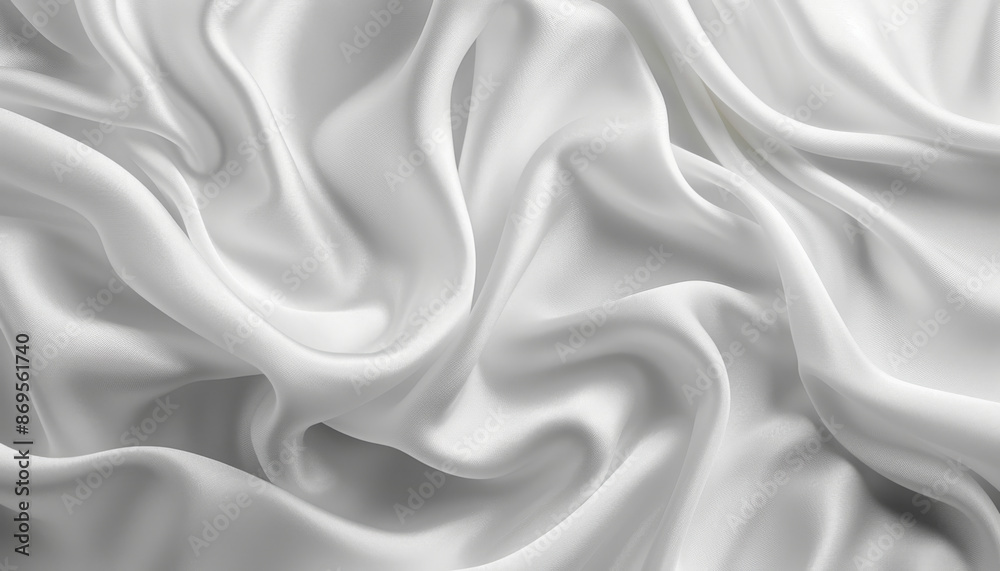 Abstract White Silk Drapery Abstract White Silk Drapery