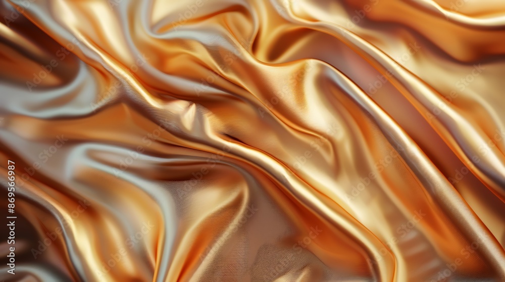 Abstract Golden Silk Fabric Texture Abstract Golden Silk Fabric Texture