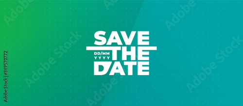 Save the date banner. Can be used for business, marketing and advertising. logo graphic design of event summit made for Technology and upcoming events. Vector EPS 10