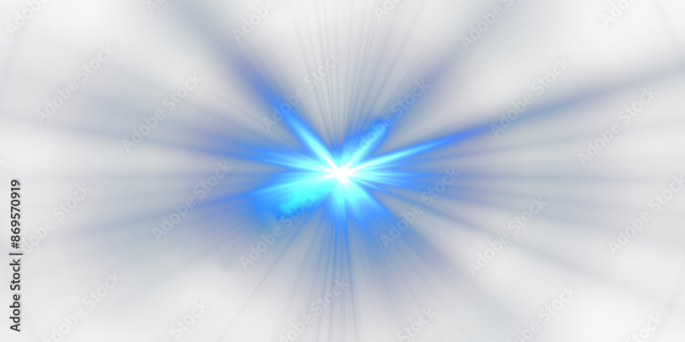 Glow effect. Star sparkles on a transparent background. Light Effects, lens flares, Sun flash with rays or spotlight and bokeh. Glow flare light effect.