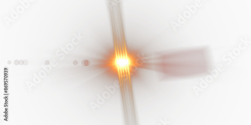 Obraz na płótnie Glow effect. Star sparkles on a transparent background. Light Effects, lens flares, Sun flash with rays or spotlight and bokeh. Glow flare light effect. w salonie