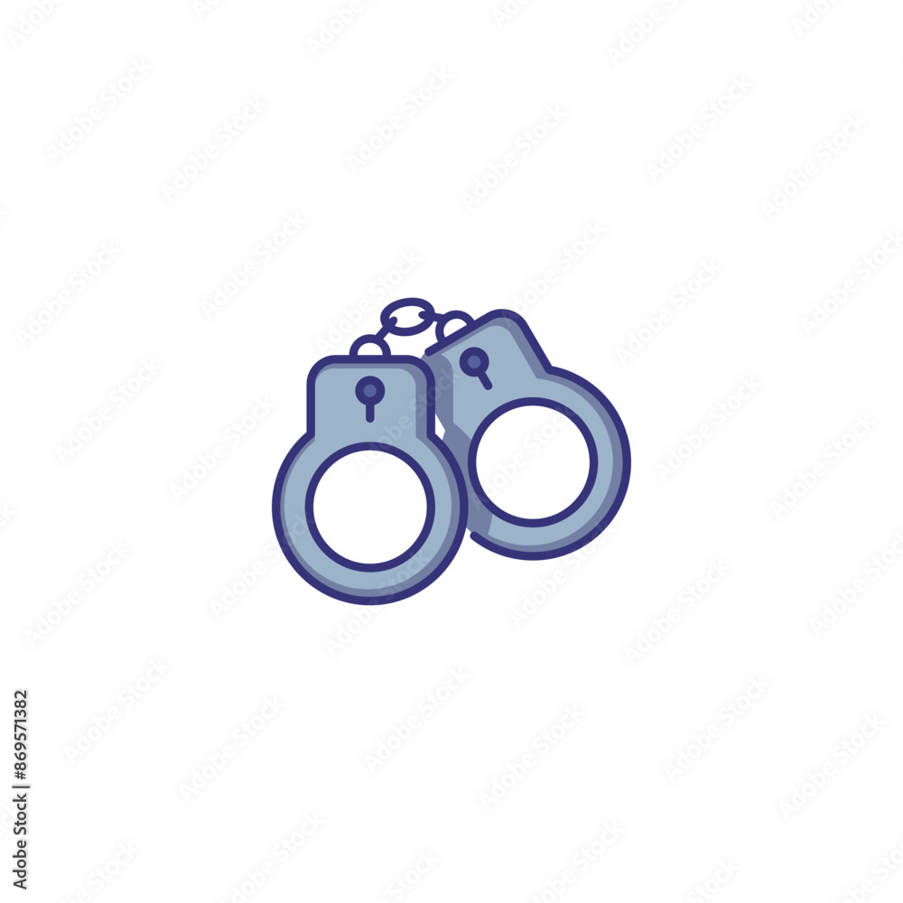 Handcuffs line icon. Arrest, criminal. Justice concept. Vector illustration can be used for topics like punishment, legal system, crime