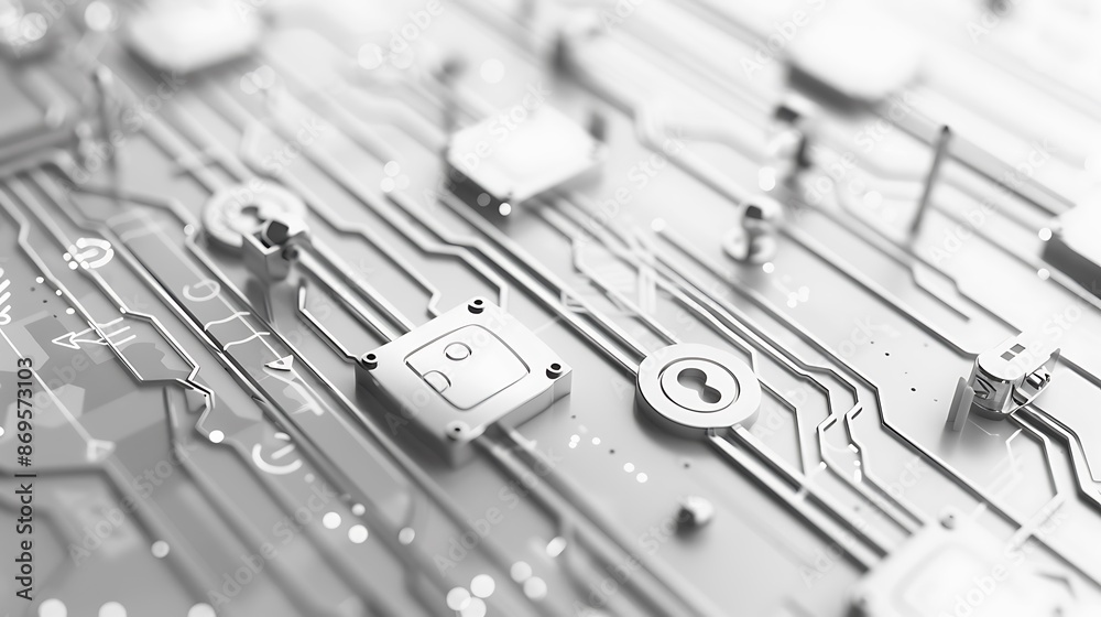 Fototapeta premium Circuit Board Close Up