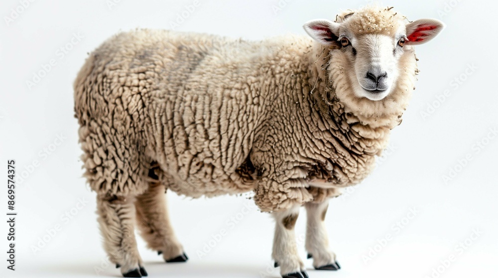 sheep isolated on white sheep isolated on white