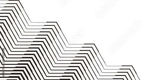 Black and white arrows transition pattern. For jersey, and background. Vector Format Illustration 