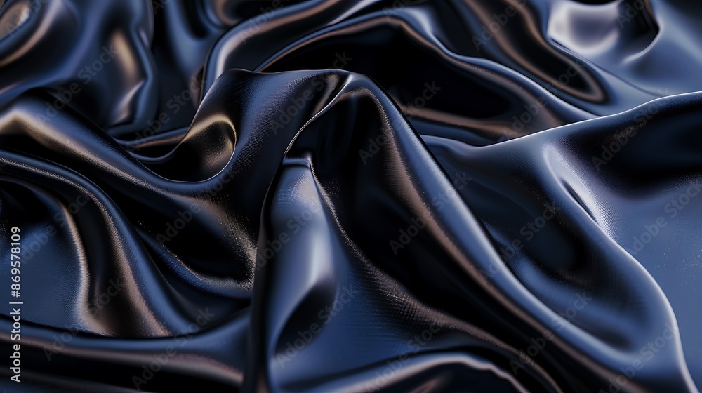 Abstract Black Satin Fabric Texture Abstract Black Satin Fabric Texture