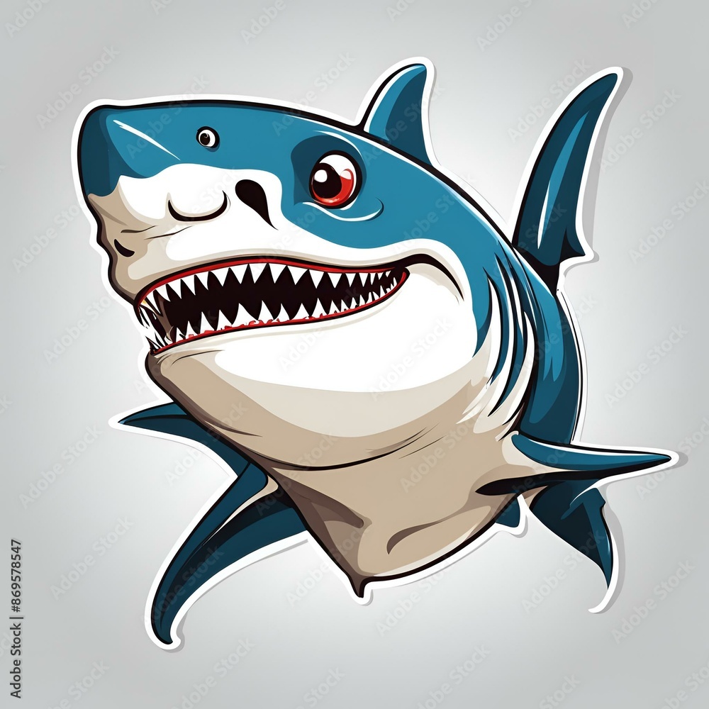 shark cartoon , generative ai shark cartoon , generative ai