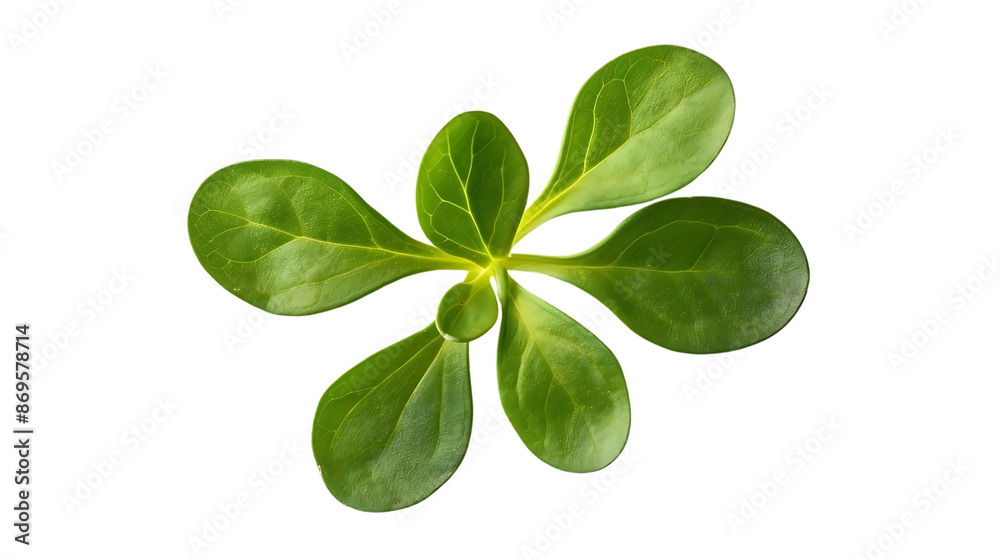 Green Leaf with Five Petals Photo Green Leaf with Five Petals Photo