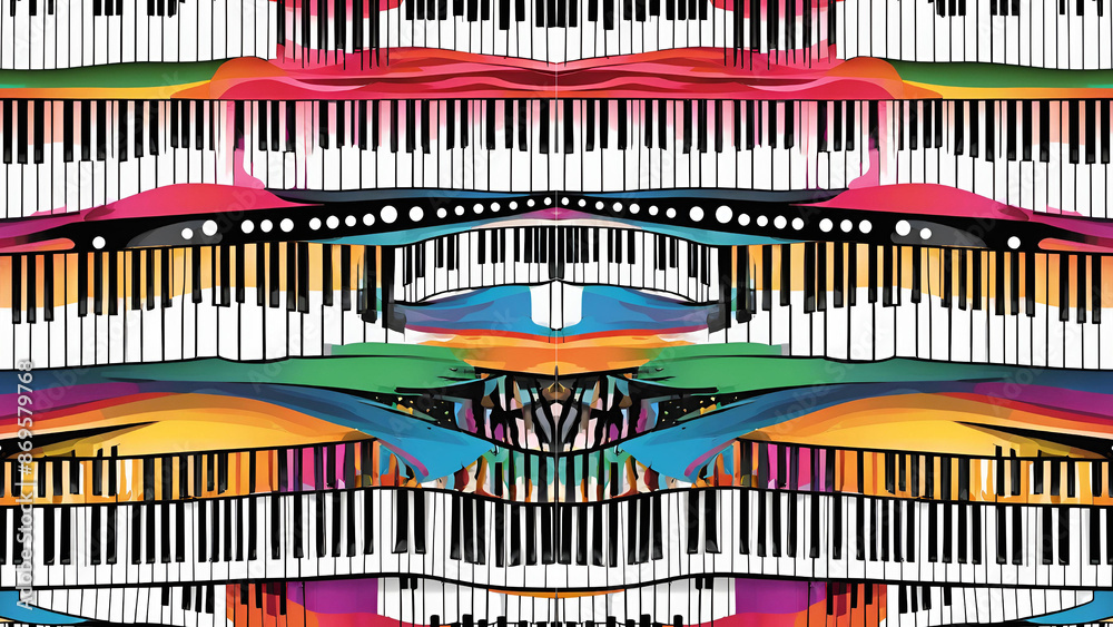 Fototapeta premium piano background