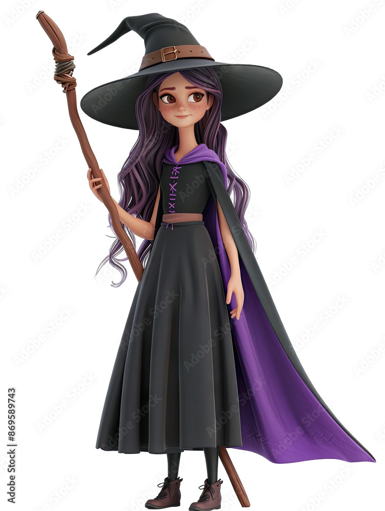 halloween witch with a broom halloween witch with a broom