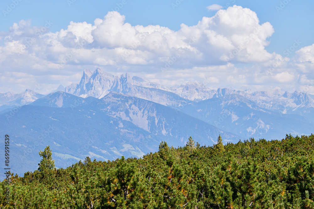 Fototapeta premium wanderung am rittner horn in südtirol