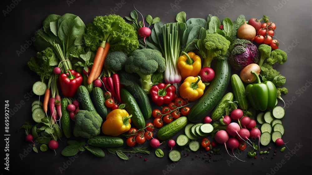 vegetables on a table vegetables on a table