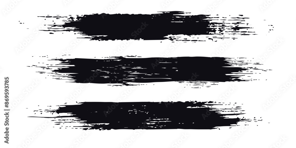 Vector black isolated texture in grunge style with splashes. Black and white monochrome se Vector black isolated texture in grunge style with splashes. Black and white monochrome se
