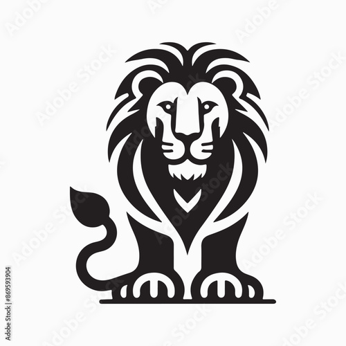 A Lion Vector Art Illustration photo