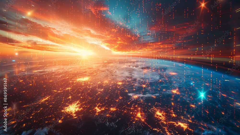 image of a digital world of opportunities,generative ai image of a digital world of opportunities,generative ai