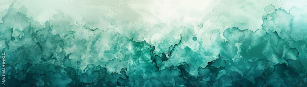 Immerse Yourself in Serenity with this Teal and Green Abstract Watercolor Background Immerse Yourself in Serenity with this Teal and Green Abstract Watercolor Background