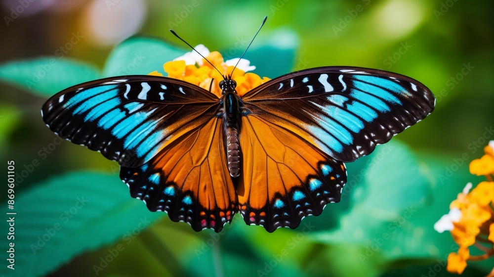 Fototapeta premium Colorful Butterflies in Nature.