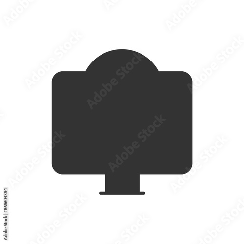 Set of Silhouette web hosting Icons. Vector Illustration isolated on white background.