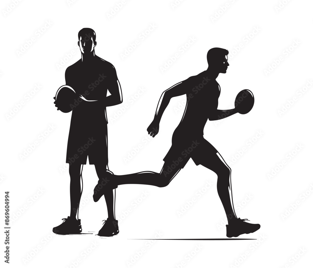 single sports player vector art graphic resources silhouette vector style, white background single sports player vector art graphic resources silhouette vector style, white background