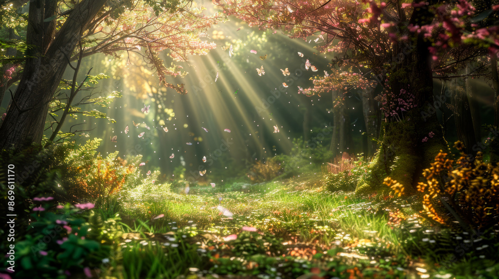 a beautiful forest background, elf living, river, mystery cozy lighting. a beautiful forest background, elf living, river, mystery cozy lighting.