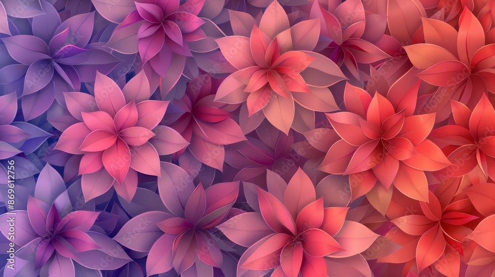 Floral Patterns seamless, geometric design with a subtle gradient in the background Floral Patterns seamless, geometric design with a subtle gradient in the background