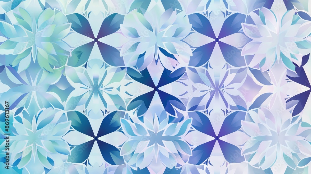 Floral Patterns seamless, geometric design with a subtle gradient in the background Floral Patterns seamless, geometric design with a subtle gradient in the background