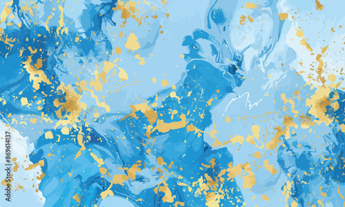 blue paint seamless background pattern vector 