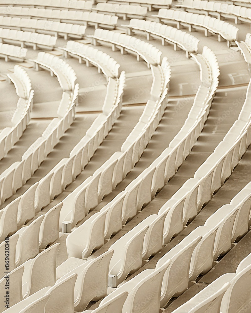 Fototapeta premium rows of seats in a stadium