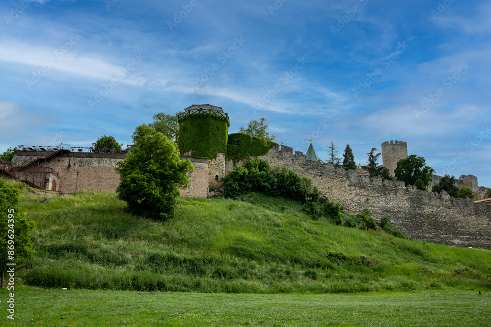Fototapeta premium Beautyful view on Kalemegdan Fortress, Belgrade, Serbia
