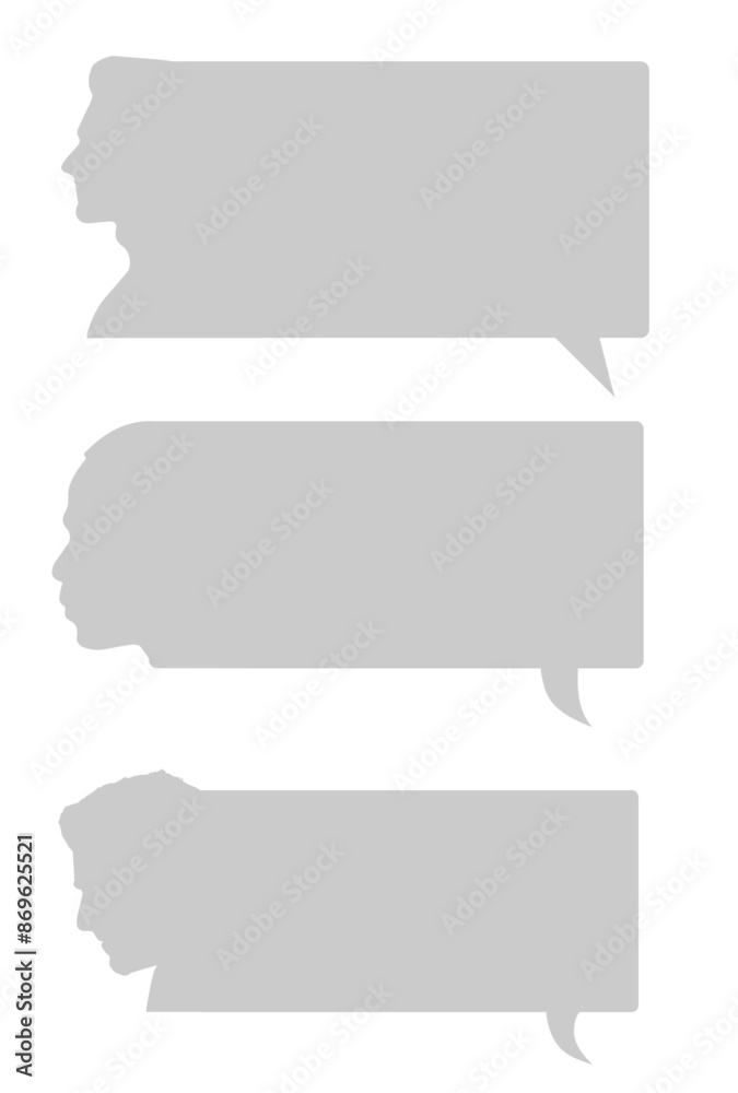 Cloud thought with human face vector image Cloud thought with human face vector image