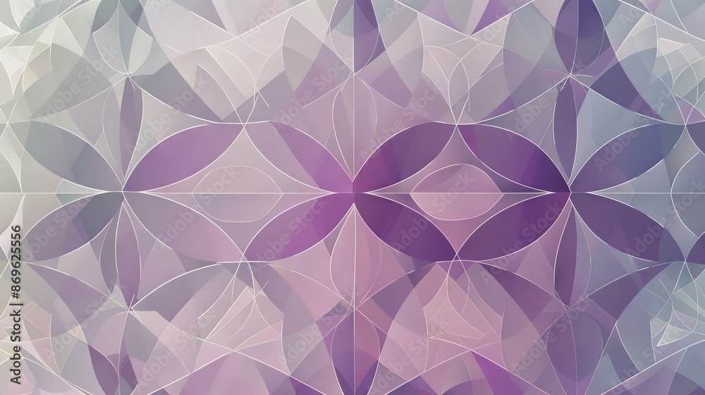 Floral Patterns seamless, geometric design with a subtle gradient in the background 