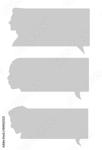 Cloud thought with human face vector image
