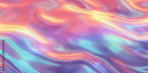 Wallpaper Mural Seamless Holographic Rainbow Foil Texture Pastel Iridescent Unicorn Marble Swirl Abstract Pattern Torontodigital.ca